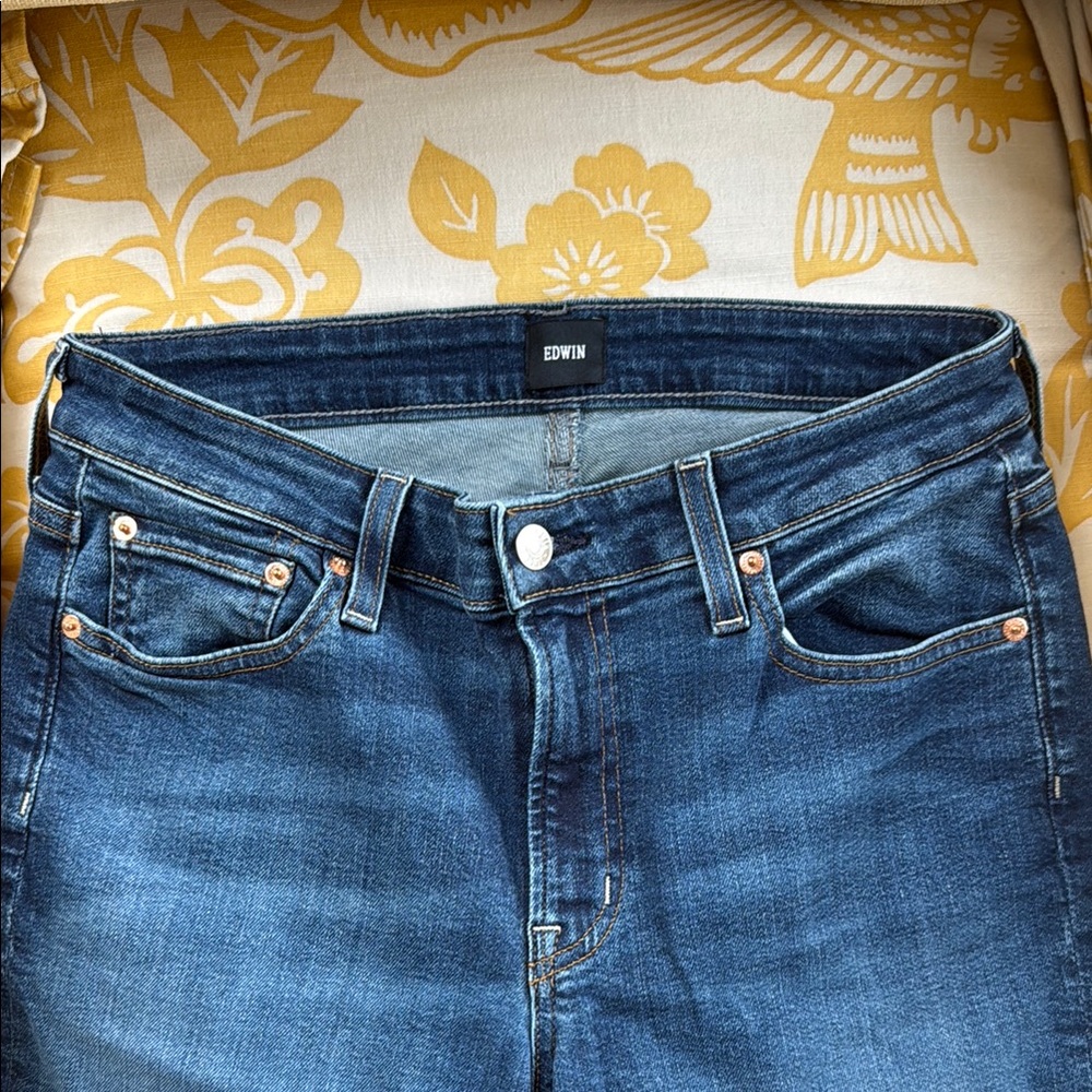 Edwin High Rise Blue Jeans Classic Style
